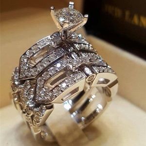 Ring white gold filled.